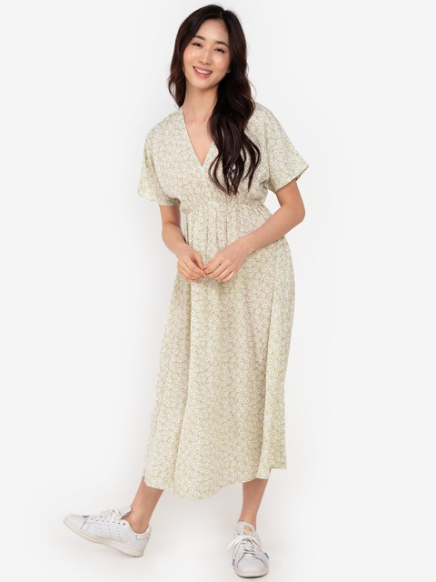 

ZALORA BASICS Multicoloured Floral A-Line Maxi Dress, Multi