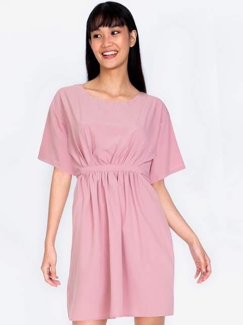 

ZALORA BASICS Women Pink A-Line Dress