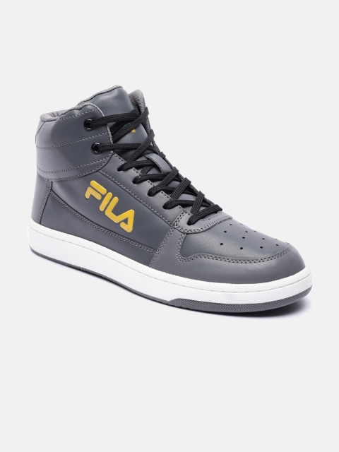 

FILA Men Grey Perforations PU Sneakers