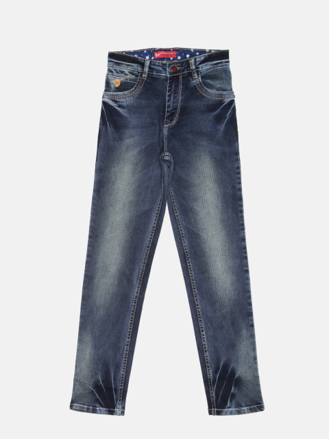 

Monte Carlo Boys Navy Mid-Rise Clean Look Jeans, Navy blue