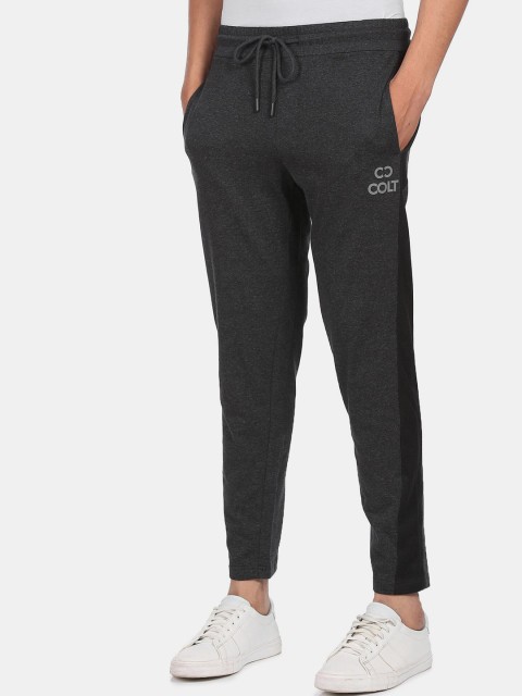 

Colt Men Grey Solid Track Pants