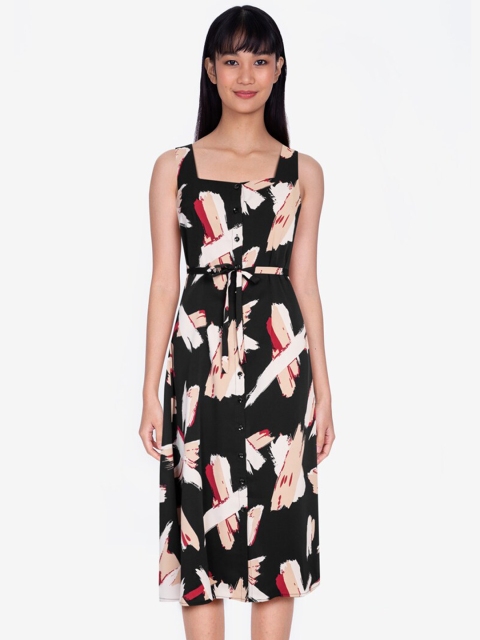 

ZALORA BASICS Multicoloured A-Line Dress, Multi