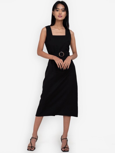 

ZALORA BASICS Black A-Line Dress