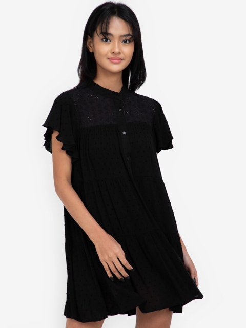 

ZALORA BASICS Women Black Shirt Dress