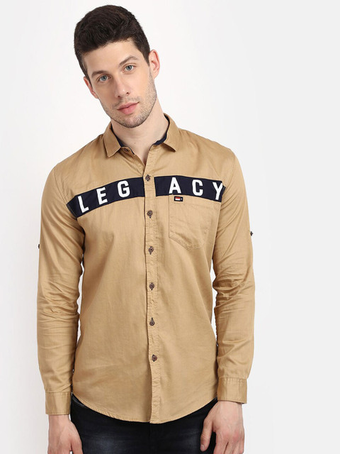 

V2 Value & Variety Men Beige Slim Fit Printed Casual Shirt