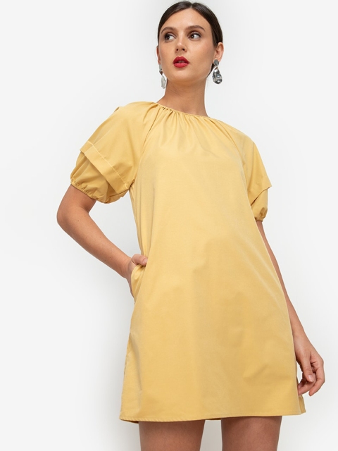 

ZALORA WORK Yellow A-Line Dress