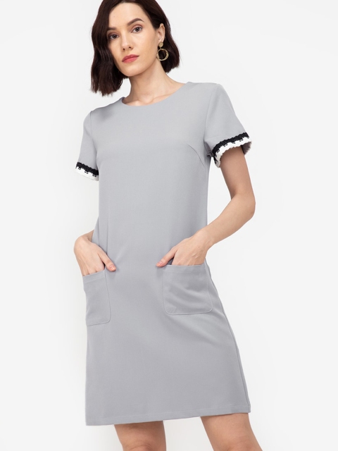 

ZALORA WORK Grey A-Line Dress