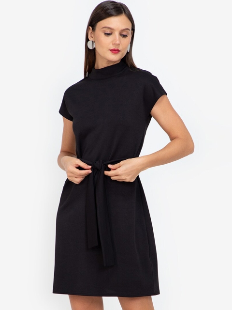 

ZALORA WORK Black Extended Sleeves A-Line Dress