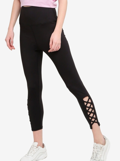 

ZALORA ACTIVE Women Black Knitted Leggings