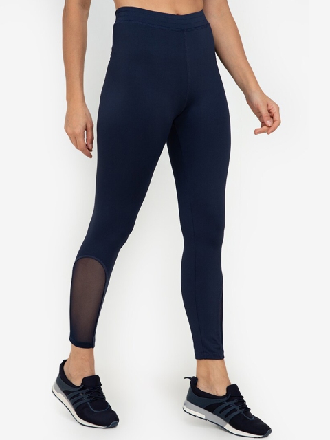 

ZALORA ACTIVE Woman Navy Blue Mesh Panel Tights