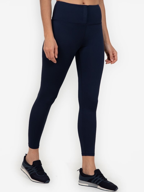 

ZALORA ACTIVE Women Navy Blue High Waist Tights