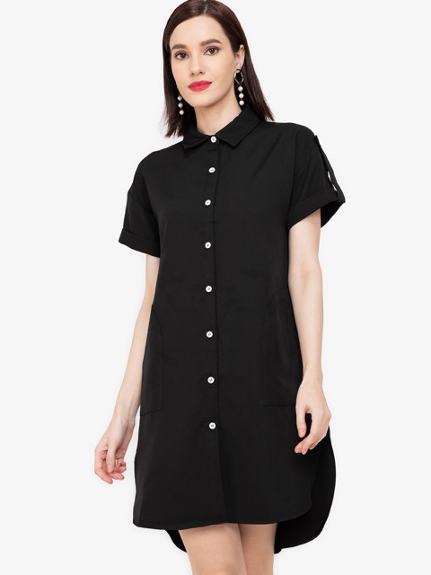 

ZALORA WORK Black Shirt Dress