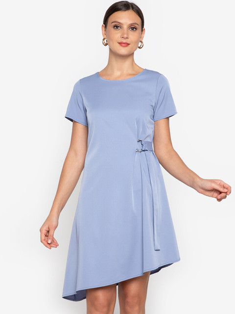 

ZALORA WORK Blue A-Line Dress
