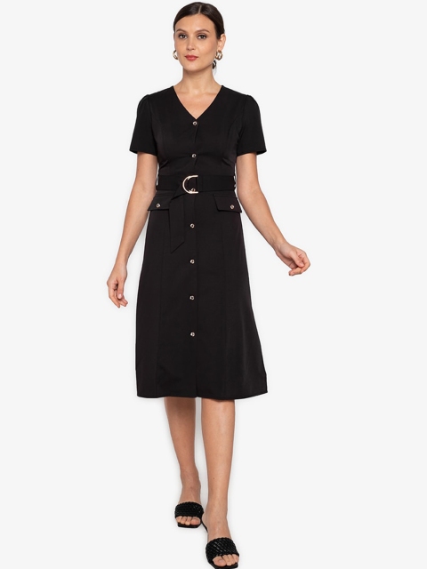 

ZALORA WORK Black A-Line Dress