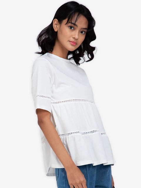 

ZALORA BASICS White Sleeveless Top
