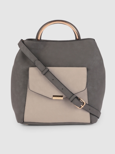 

Van Heusen Grey PU Structured Satchel
