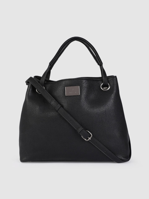 

Van Heusen Black Solid Handheld Bag