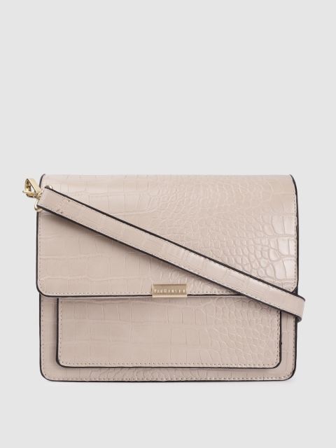 

Van Heusen Beige Corc Textured Structured Sling Bag