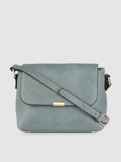 

Van Heusen Mint Green Solid PU Regular Structured Sling Bag