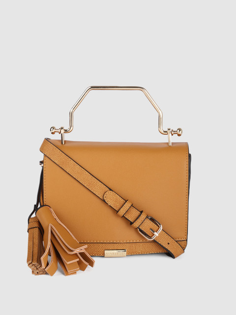 

Van Heusen Mustard Yellow Structured Satchel