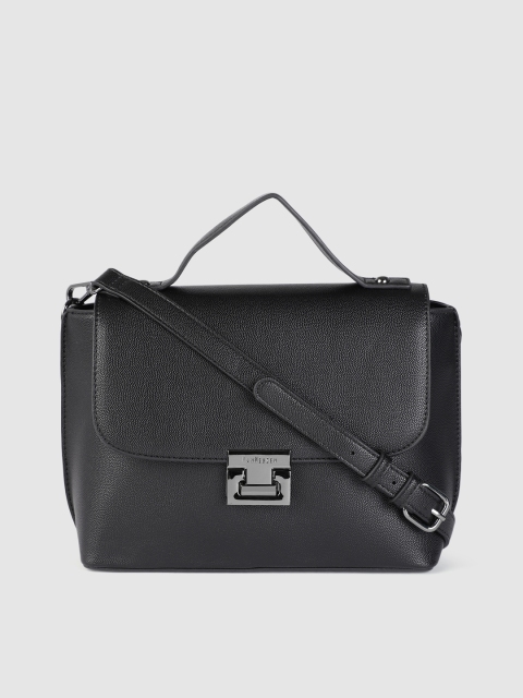

Van Heusen Black Solid Satchel