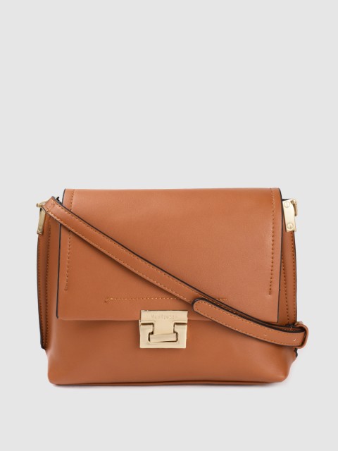 

Van Heusen Brown Solid Sling Bag