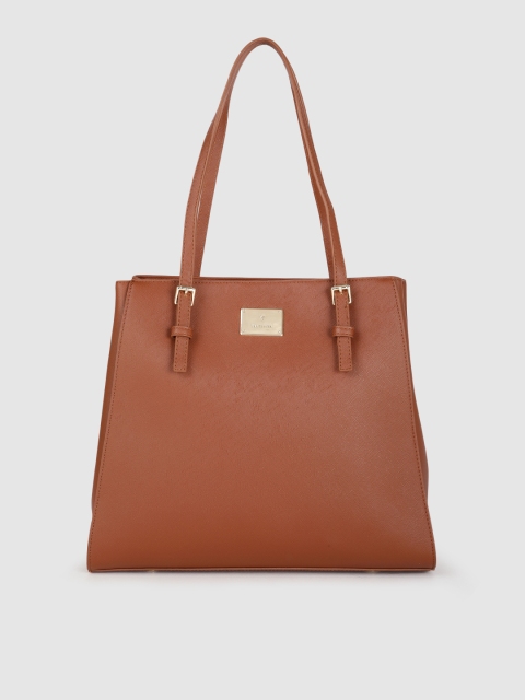 

Van Heusen Tan Brown Solid Structured Shoulder Bag