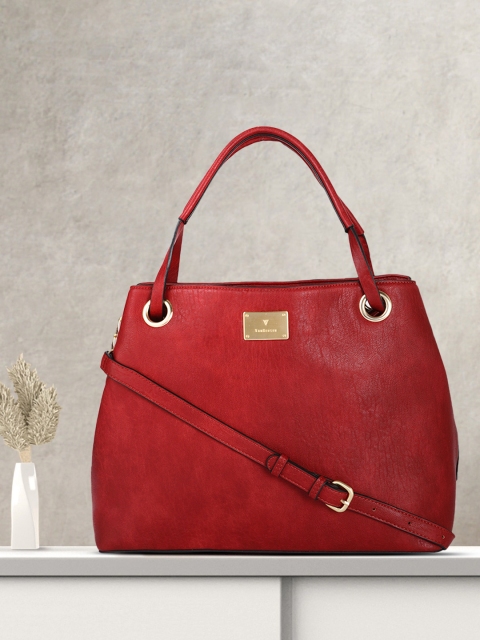 

Van Heusen Red PU Structured Handheld Bag