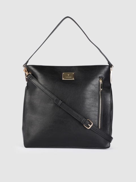 

Van Heusen Black Solid Hobo Bag