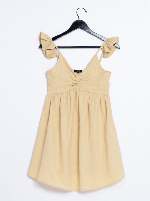 

ZALORA BASICS Yellow Mini Dress