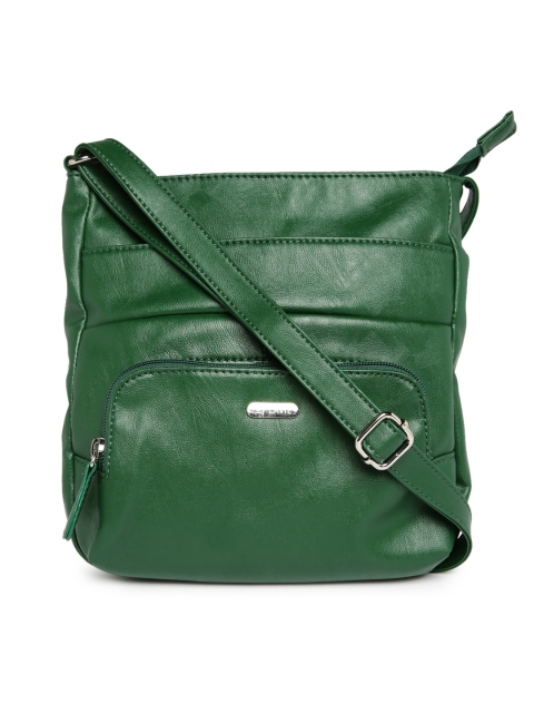 Lavie Dark Green Rosetta Sling Bag available at myntra for Rs.1030
