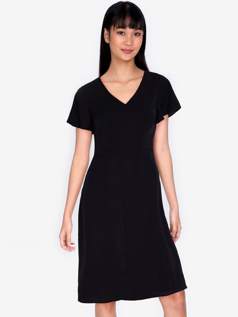 

ZALORA BASICS Black A-Line Dress