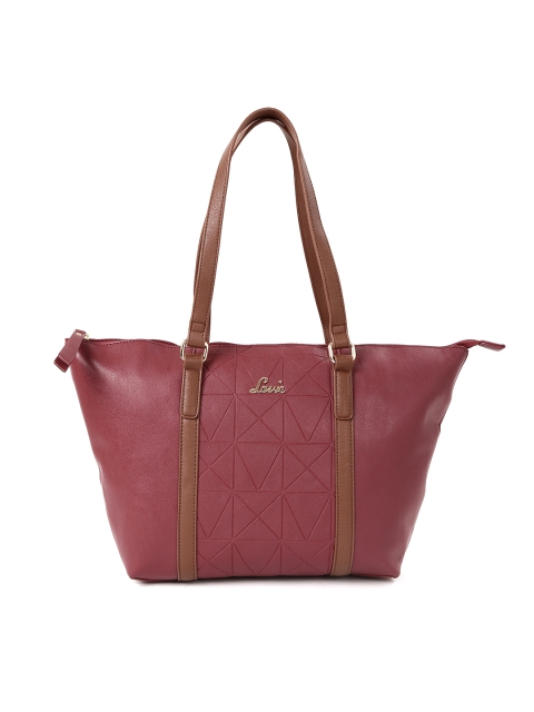 

Lavie Maroon Textured Shoulder Bag