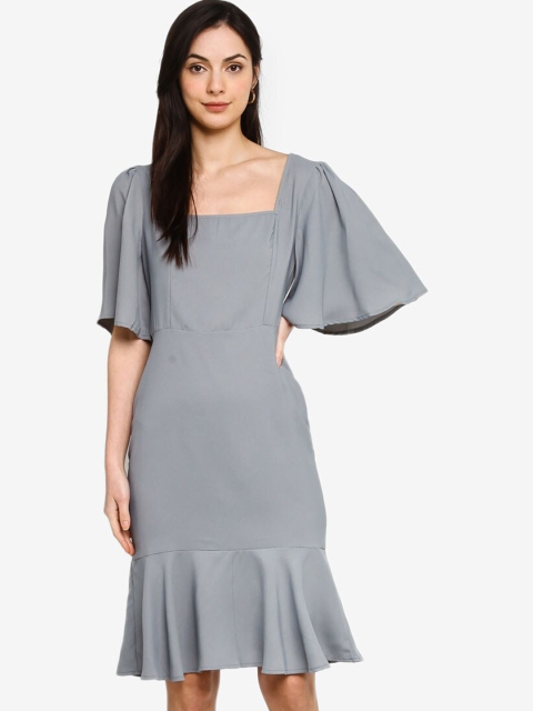 

ZALORA OCCASION Blue A-Line Midi Dress