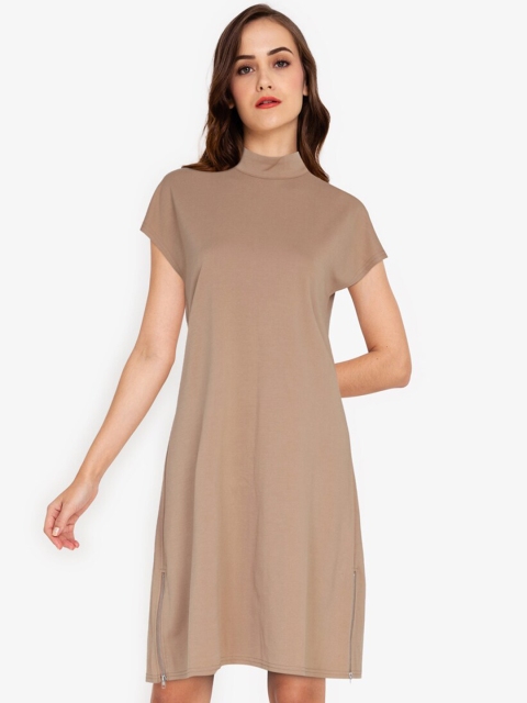 

ZALORA WORK Brown A-Line Dress