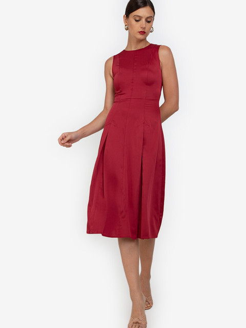 

ZALORA WORK Red A-Line Dress