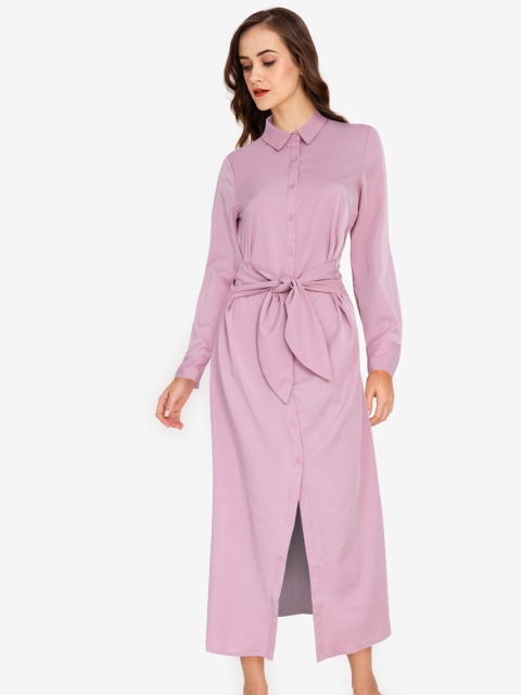 

ZALORA WORK Pink A-Line Maxi Dress