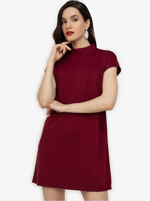 

ZALORA WORK Maroon A-Line Dress