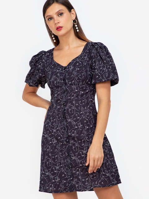 

ZALORA WORK Multicoloured A-Line Dress, Multi