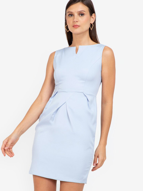 

ZALORA WORK Blue Sheath Dress
