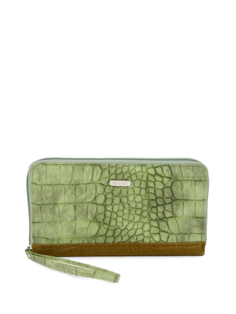 

Lavie Women Green Textured Wallet