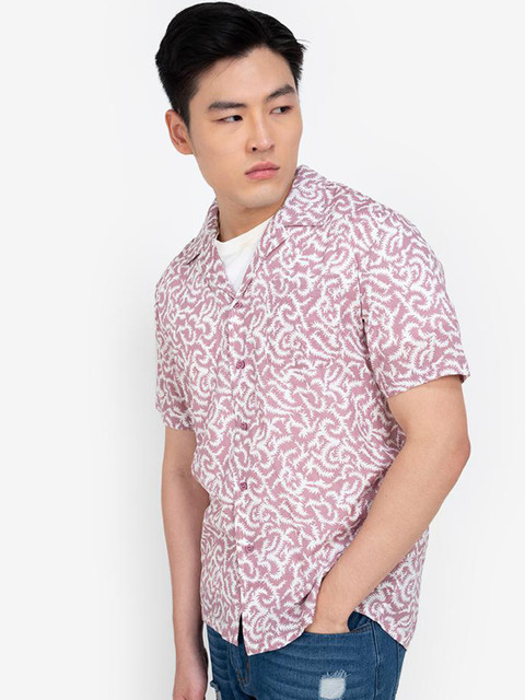 

ZALORA BASICS Men Multicoloured Printed Casual Shirt, Multi
