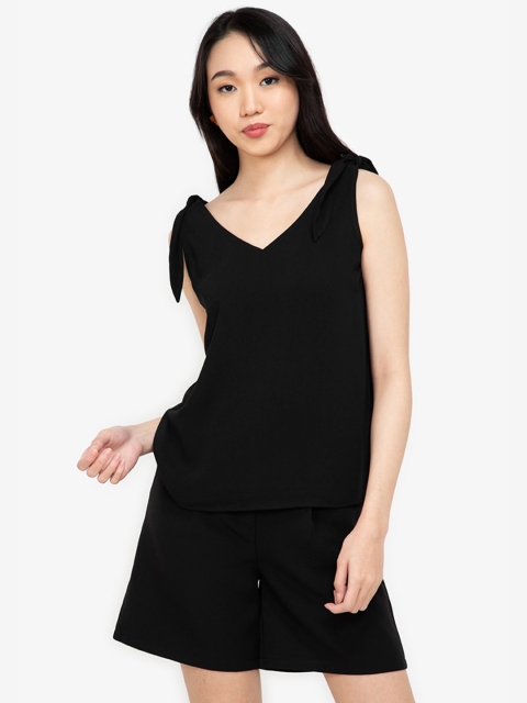 

ZALORA BASICS Women Black Solid Top
