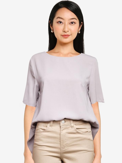 

ZALORA BASICS Grey Oversized Top