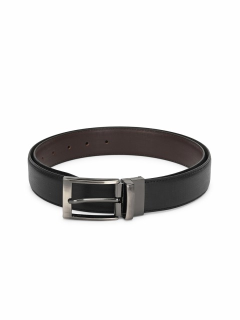 

Espana Men Black Textured PU Formal Belt