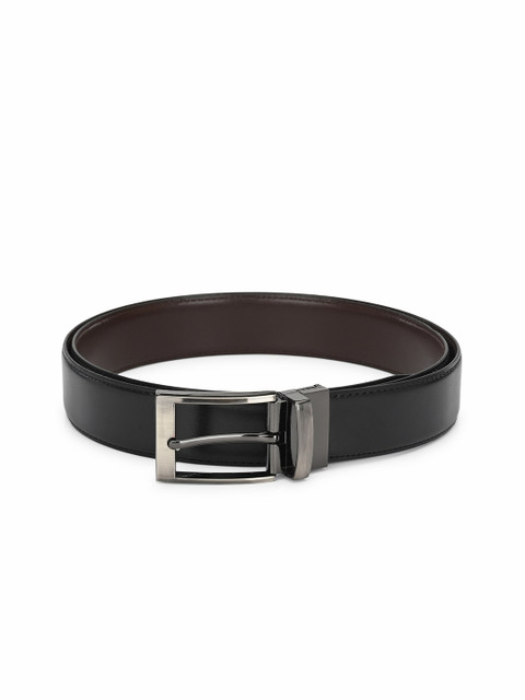 

Espana Men Black Textured PU Reversible Formal Belt