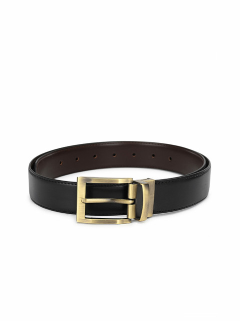 

Espana Men Black Textured Reversible Formal Belt