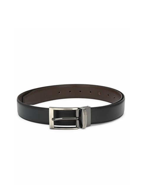 

Espana Men Black Textured PU Formal Belt