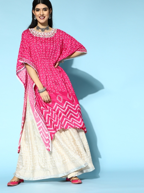 

ZOLA Pretty Pink Modal Kaftan Kurta