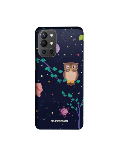 

CelfieDesign Multicoloured Space Owl Slim Case for OnePlus 9R, Multi